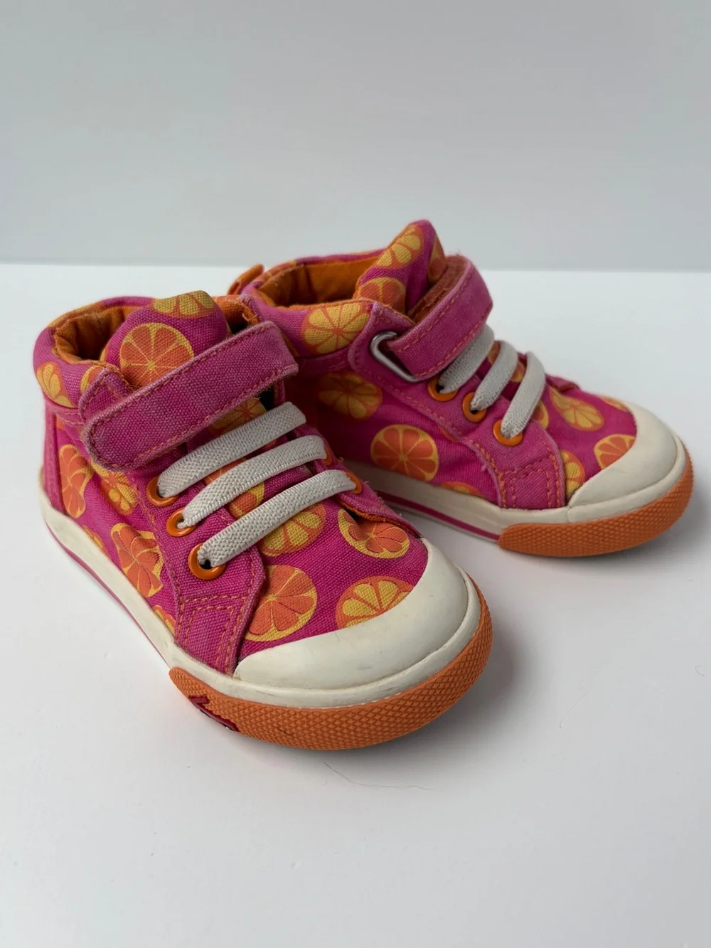 See Kai Run Mo Sneaker Baby Toddler Size 5 Oranges Pink Orange Sneakers